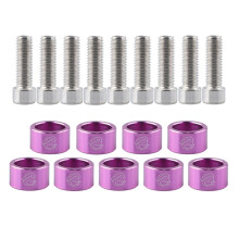 9pcs M8x1.25 Exhaust Header Manifold Cup Washers Bolts Engine Racings Upgrades For Vehicles