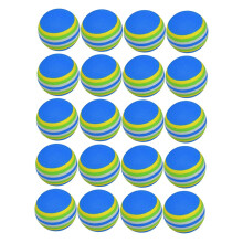 Training Balls Soft EVA Material, Lightweight Indoor Practice Balls, 20 Pack, Random Colors, For Approach Shot Practice