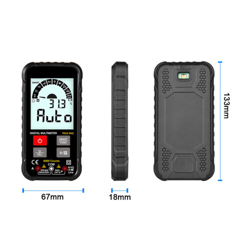1Pièces Instrument De Mesure ABS Silicone Noir Polyvalent 1