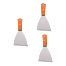 Stainless Steel Cooking , Brown Wood Handle, Multi-Use, 3pcs