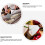 Stainless Steel Cooking , Brown Wood Handle, Multi-Use, 3pcs 10