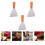 Stainless Steel Cooking , Brown Wood Handle, Multi-Use, 3pcs 4