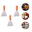 Stainless Steel Cooking , Brown Wood Handle, Multi-Use, 3pcs 6