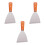 Stainless Steel Cooking , Brown Wood Handle, Multi-Use, 3pcs 3