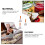 Stainless Steel Cooking , Brown Wood Handle, Multi-Use, 3pcs 9