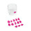 14 Pezzi Segnaposto In Silicone Per Bicchiere Vino – Rosa 8