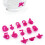 14 Pezzi Segnaposto In Silicone Per Bicchiere Vino – Rosa 9