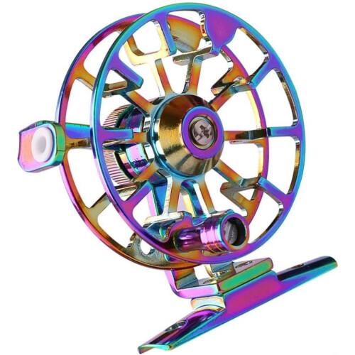 Fishing Reel For Fly Anglers With Large Spool Design And Comfortable Grip Handle 1