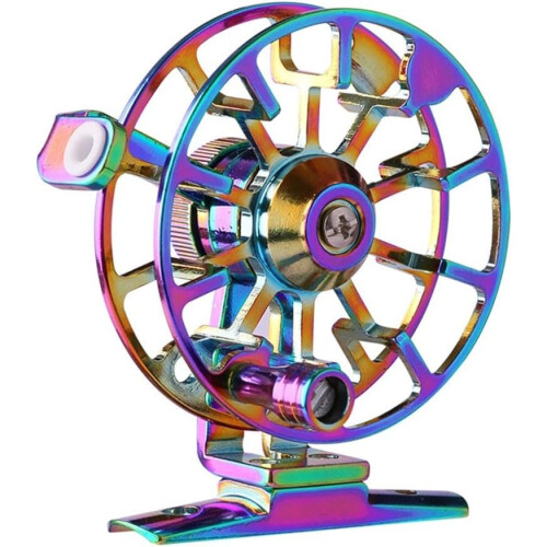 Fishing Reel For Fly Anglers With Large Spool Design And Comfortable Grip Handle 2