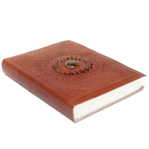 Leather Tigereye Notebook (7x5") 1