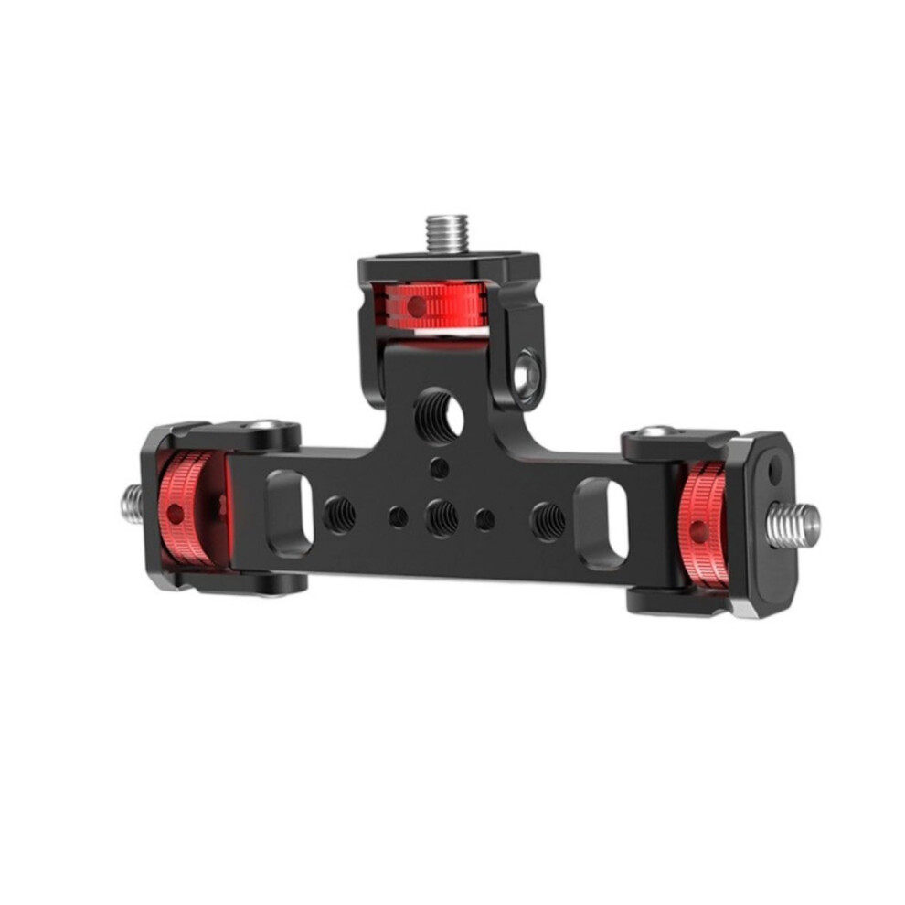 Adjustable 3 Camera Mount For Action Cameras And Phones, 1/4 Inch Ball Head, Triple Camera Mount Adapter, 180 Degree Tilt 9084446435276