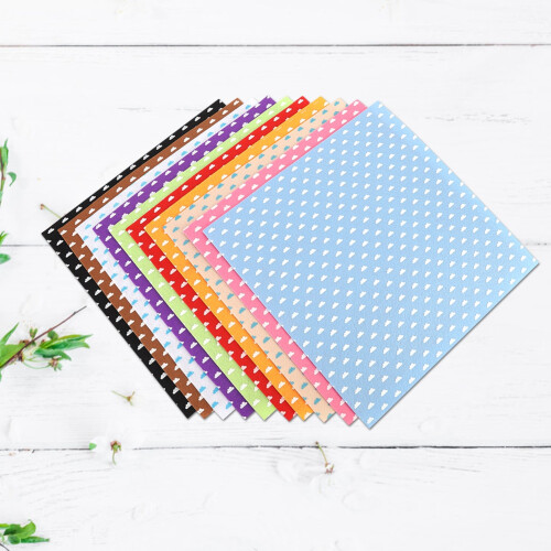 10Pcs Cloud Pattern Handcraft Non woven Fabric Craft Square Sheet DIY Material (15*15cm) 2