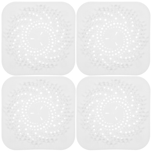 4Stk Quadratische Haarfilter Für Duschablauf Badezimmer 1