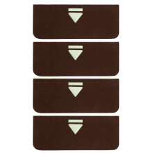 4Stk. Home Treppenmatte Pedal Set Polyester (Polyester) Reflektierend