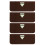 4Stk. Home Treppenmatte Pedal Set Polyester (Polyester) Reflektierend 1