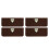 4Stk. Home Treppenmatte Pedal Set Polyester (Polyester) Reflektierend 7