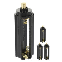 4Stück Box Batteriefach Akkufach Schwarz Metall