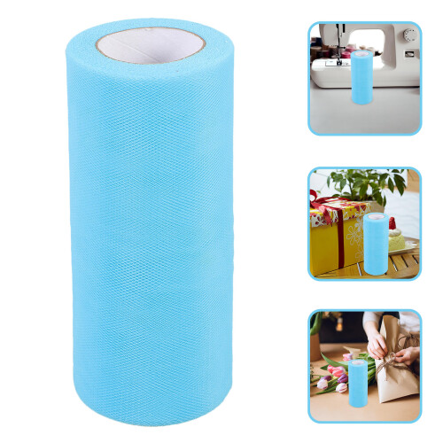Cuttable Tüllstoff Rolle Blau Für Eventdesigner 1Set 1