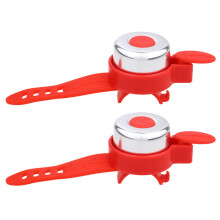 2Stk Plastik Fahrradklingel Kinder Rot Abnehmbar Laut Und Robust