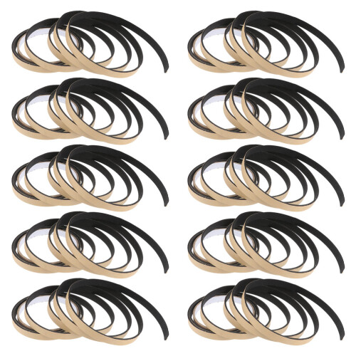 10Rolls Black Pe Caulk Strips Self Adhesive Sealing Tape for Kitchen 2