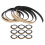 10Rolls Black Pe Caulk Strips Self Adhesive Sealing Tape for Kitchen 10