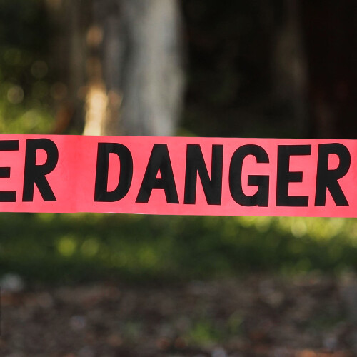 Danger Absperrzone Sicherheitswarnung Rot 2