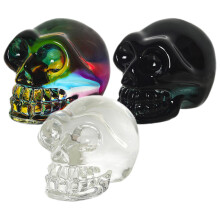12Stück Halloween Totenkopf Kristallmodell Skelettkopf Requisiten