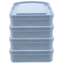 Kompakte Blaue Sandwichbehälter Für Unterwegs 4 Stk 5,1x4,9x1,5 Zoll
