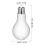 Light Bulb Cups Neuheit Glasflasche Befüllbare Gastgeschenke 10