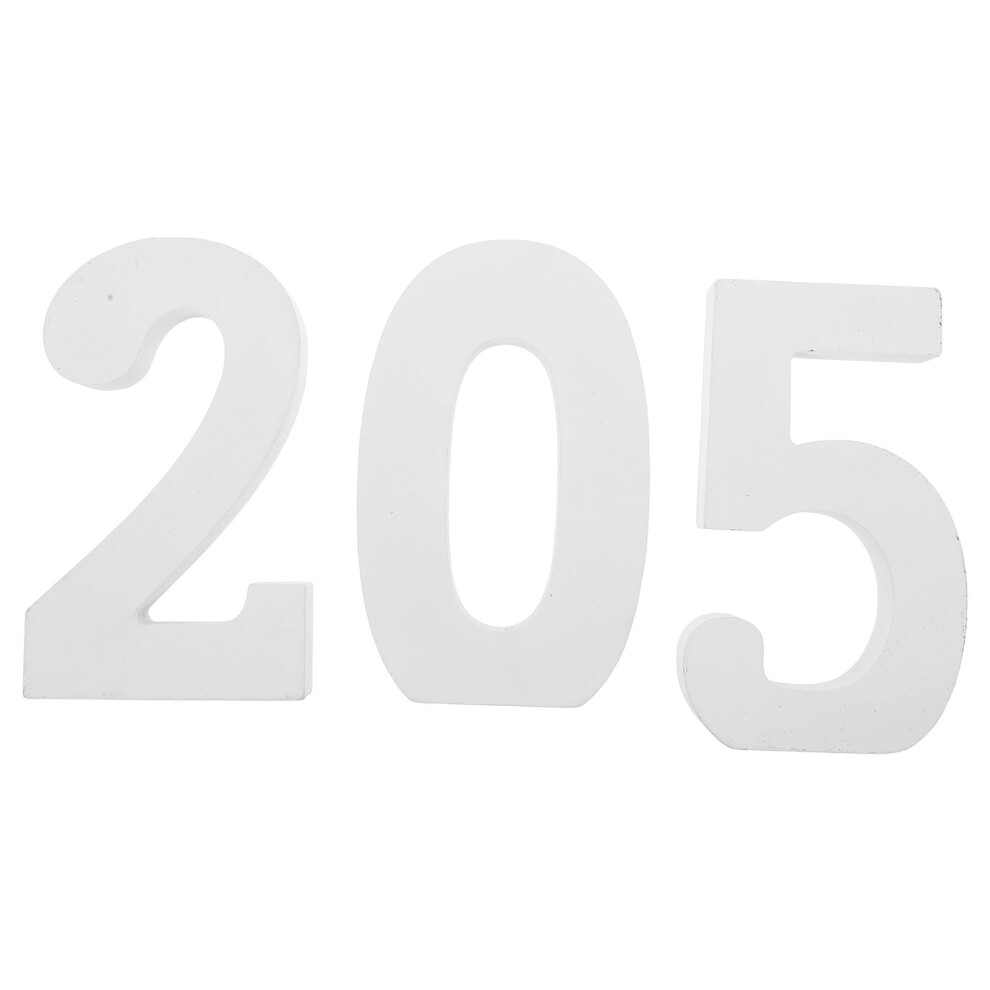 15 Sztuk Niepomalowanych Drewnianych , Tablica Z Liczbami 5/2/0-image