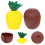 4Pcs PP Plastic Pineapple Coconut Cups Kids Fruit Shape Large Capacity 9