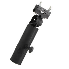 Golf Umbrella Holder Universal Golf Cart Umbrella Holder Adjustable Trolley Umbrella Stand Clip Black