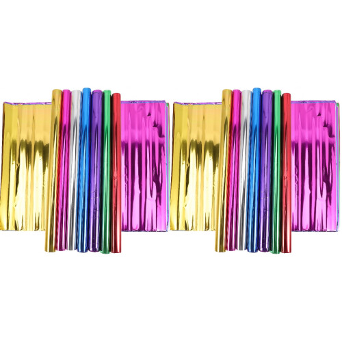 Set Aus 2 Folien-Wrapppapier-Bögen, Cool , Verpackung, Geschenk 1