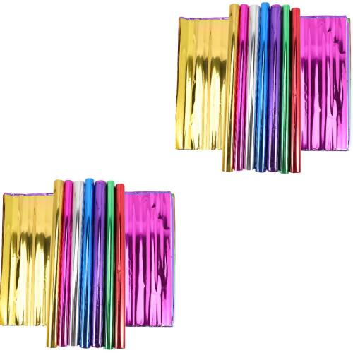 Set Aus 2 Folien-Wrapppapier-Bögen, Cool , Verpackung, Geschenk 2