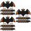 300 Halloween Fledermaus Ausschnitte 7