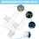 3Stk 90 Aquarienadapter Weiß Gerades Ventil 4