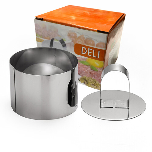2 Sets Verstellbare Kuchenform Formen Reispresse 2