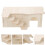 1X Beige Dierhuis Hamsters En Dwergkonijnen 7