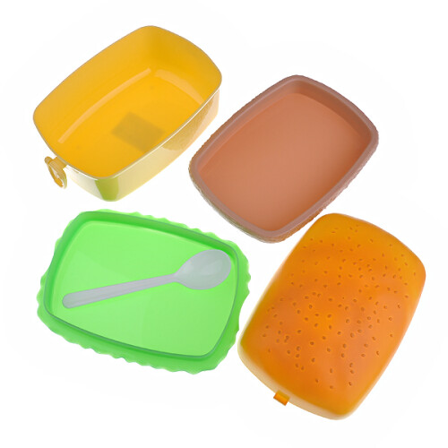 Rechteckige - Kunststoff Lunchbox 1