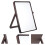 Tabletop Vanity Spiegel Make-Up Spiegel Synthetisches Material 1 3