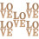 5 Sets Rustikale Holz Liebe Schild Holzbuchstaben 3