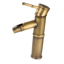 1St Antikes Kupfer Bambusart Waschbecken Armatur Badezimmer