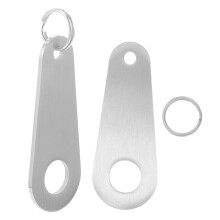 Schlüsselanhänger Glocke Halter Aus Titanstahl Silber Set