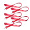 5 . Id Lanyard Polyester Für Badge Rot 1