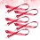5 . Id Lanyard Polyester Für Badge Rot 8