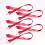 5 . Id Lanyard Polyester Für Badge Rot 3