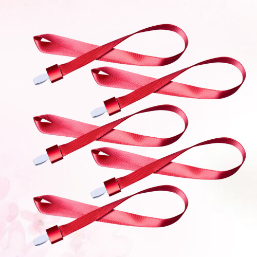 5 . Id Lanyard Polyester Für Badge Rot 2