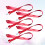 5 . Id Lanyard Polyester Für Badge Rot 5