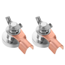 2 Elektrische Schweißmassenklemme Erdungszange Magnete Für