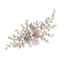 2Stk. Hochzeitskopfschmuck Perlen-Haar- Für Braut
